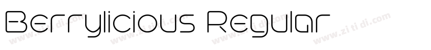 Berrylicious Regular字体转换